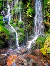 Little Waitonga waterfall on the slopes of Mount Ruapehu volcano in New Zealand