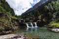 A little waterfall in Monte Perdido Royalty Free Stock Photo