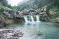 A little waterfall in Monte Perdido Royalty Free Stock Photo