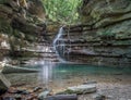 Little waterfall on a narrow creek