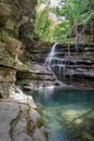 Little waterfall on a narrow creek