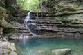 Little waterfall on a narrow creek