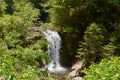 Little waterfall on a river in Retezat mountain in Campu lui Neag Romania Royalty Free Stock Photo