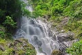 Little Waterfall in tropical rain-forest. Waterfall in Thailand Royalty Free Stock Photo