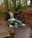 Little waterfall, Water cascade, nice Royalty Free Stock Photo