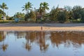 Little Wet Girl Running On The Beach Royalty Free Stock Photo