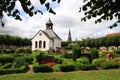 Little white chapel at the Cemetery in Schleswig