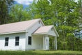 Little white country church in rural Tennessee. Royalty Free Stock Photo