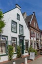 Little white restaurant in the central street of Aurich