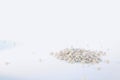 Little White Stones in a Small Pile Isolated Royalty Free Stock Photo