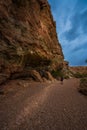 Little Wild Horse Canyon hiker at the entrace Royalty Free Stock Photo