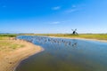 Little windmill on the island Texel