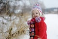 Little winter baby girl Royalty Free Stock Photo