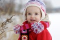 Little winter baby girl Royalty Free Stock Photo