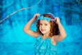 Little winter fairy tale girl Royalty Free Stock Photo