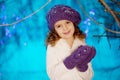 Little winter fairy tale girl Royalty Free Stock Photo