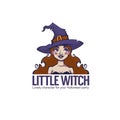 Little Witch, portrait of young attractive witch for your Hallow