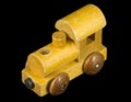 Little Wooden Train Engine Royalty Free Stock Photo