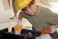 Little workman Royalty Free Stock Photo