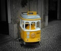 Little yellow tram Royalty Free Stock Photo