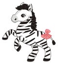 Little zebra girl