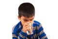 Littleboy drinking water Royalty Free Stock Photo