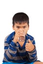 Littleboy drinking water Royalty Free Stock Photo