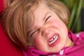 Littlegirl is in bad mood Royalty Free Stock Photo