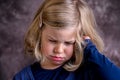 Littlegirl is in bad mood Royalty Free Stock Photo