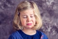 Littlegirl is in bad mood Royalty Free Stock Photo