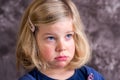 Littlegirl is in bad mood Royalty Free Stock Photo