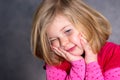 Littlegirl is in bad mood Royalty Free Stock Photo