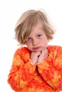 Littlegirl is in bad mood Royalty Free Stock Photo