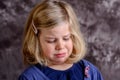 Littlegirl is in bad mood Royalty Free Stock Photo