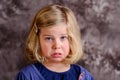 Littlegirl is in bad mood Royalty Free Stock Photo