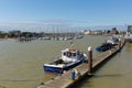 Littlehampton harbour and marina with boats at harbourside