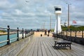 Littlehampton jetty & Lighthouse, Sussex, UK Royalty Free Stock Photo