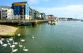 Littlehampton, Sussex, UK. Waterfront property. Royalty Free Stock Photo