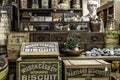 Old general store with vintage dry goods Royalty Free Stock Photo