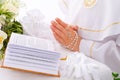 Liturgical prayers Royalty Free Stock Photo