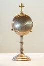 Liturgical vessel gold monstrance