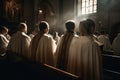 Liturgy church procession. Generate AI Royalty Free Stock Photo