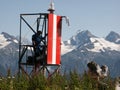 Lituyah Bay range light Royalty Free Stock Photo