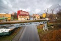 Litvinov, Czechia - February 08, 2022: Trzni street Royalty Free Stock Photo