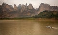 Liujiaxia Reservoir Canyon Gansu China Royalty Free Stock Photo