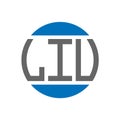 LIV letter logo design on white background. LIV creative initials circle logo concept. LIV letter design
