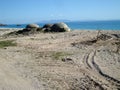 Livadi beach, Himara Village, South Albania Royalty Free Stock Photo