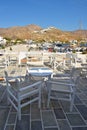 Livadi village. Serifos Island. Greece Royalty Free Stock Photo