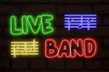 Live band neon lights
