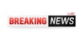 Live breaking news banner Royalty Free Stock Photo